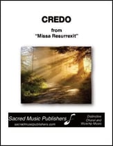 Credo SATB choral sheet music cover